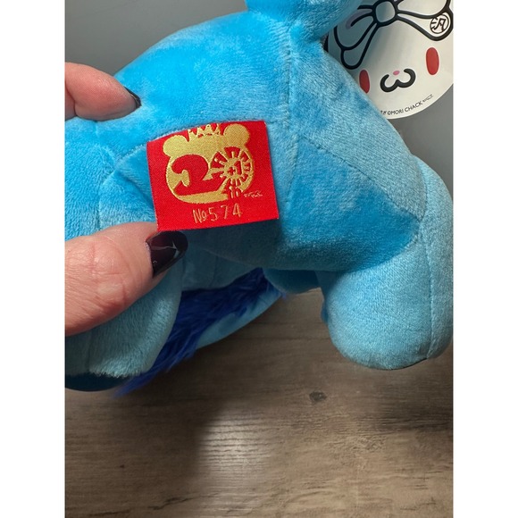 Blue Fluffy Bunny Rabbit Plush Toy Gloomy Bear Long Ears Stuffed Animal CGP-574 - Picture 7 of 9